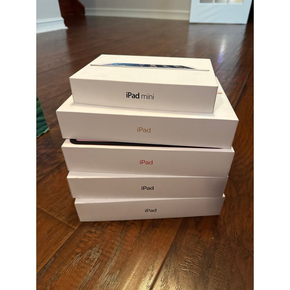 Genuine Apple iPad & iPad Mini Empty Boxes Lot of 5 w/ Original Inserts